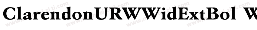 ClarendonURWWidExtBol W01 Obl字体转换